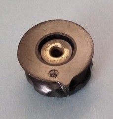 Vintage 1-1/2″ Black Bakelite Pointer Knob Marked ‘RCA’ for Audio & Radio