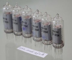 IN-14 Nixie Tubes UNUSED TESTED Desoldered [6 pcs SET] FAST DELIVERY UPS 3-5Days