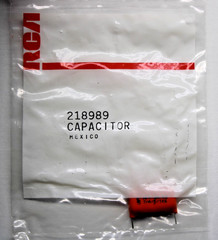 RCA VCR TV Replacement Part Capacitor Mexico 218989
