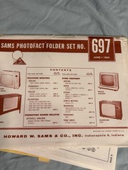 SAMS Photofact Full Folder Set 697 June 1964 TVs Radios Philco Magnavox Complete