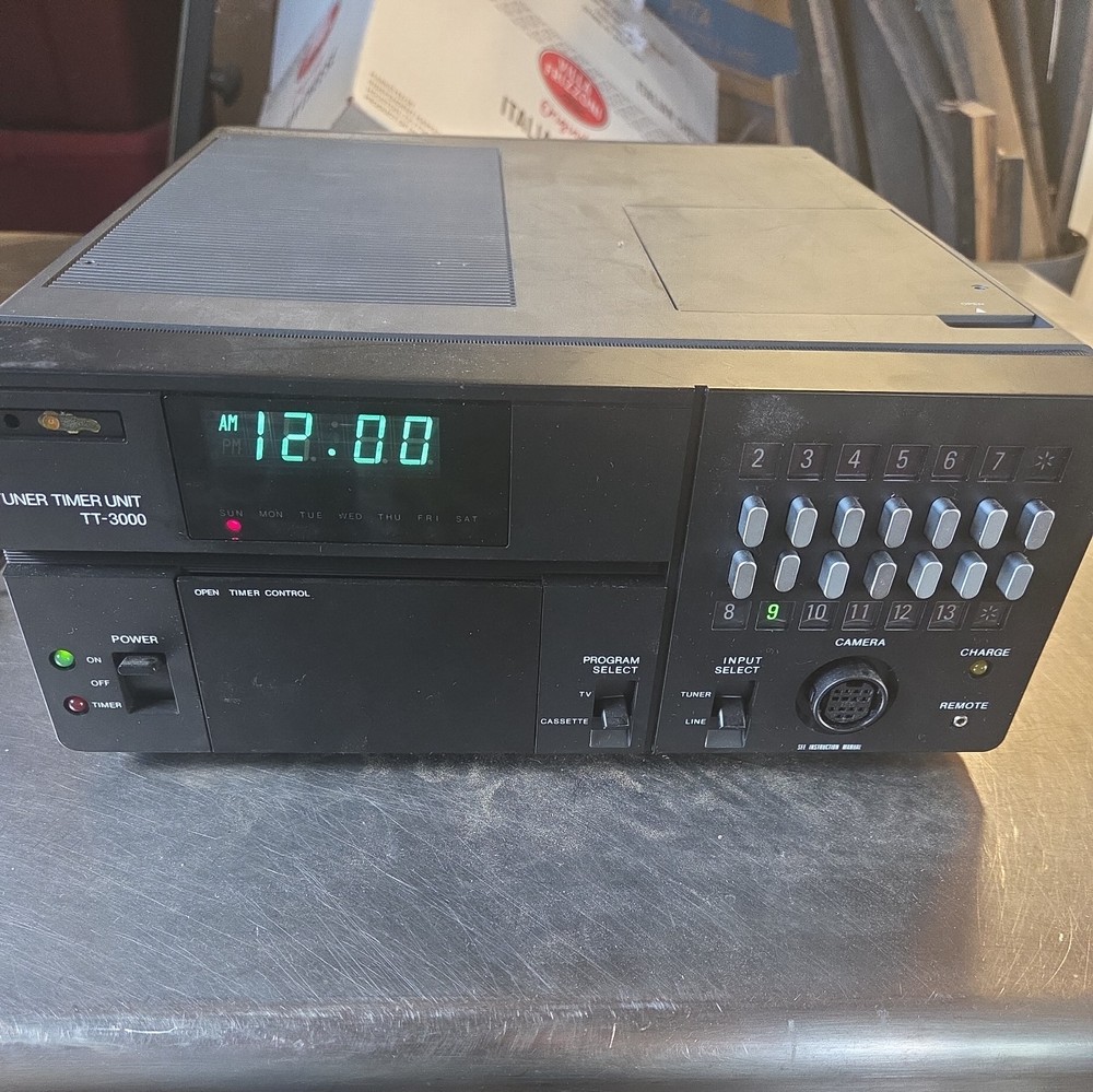 Sony TT-3000 Portable Programmable Digital Cassette Tuner Timer Unit Clock