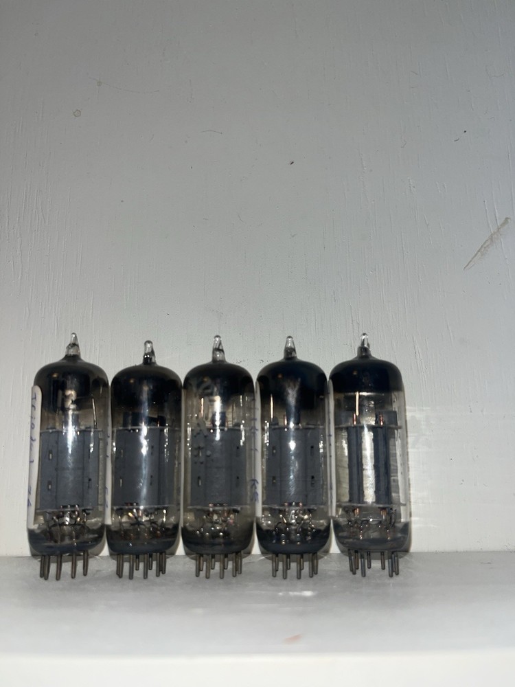 5 Unknown Brand 12BH7A Tubes TV7 Tested Strong See Photos For Details