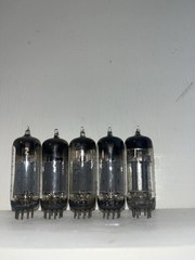 5 Unknown Brand 12BH7A Tubes TV7 Tested Strong See Photos For Details