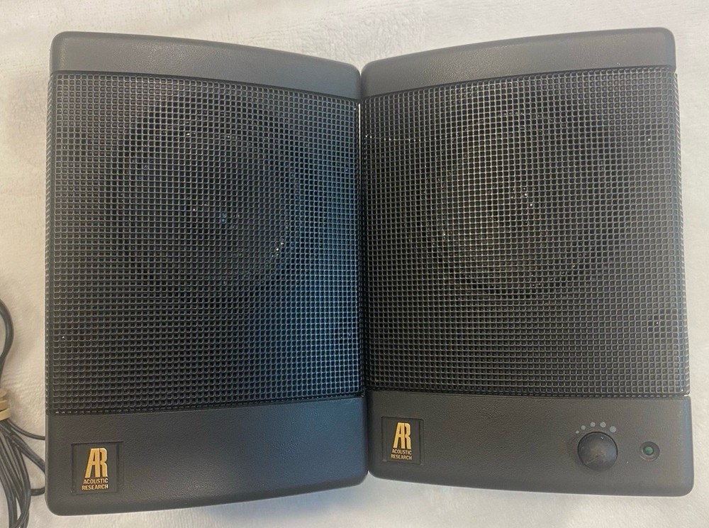 AR Acoustic Research Computer Speakers Vintage W/AC Cord