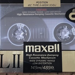 Maxell XLII 100 Lot of 6 Blank Cassette Tapes Type II High Bias Sealed Japan