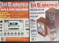 Lot of 2 Vintage Hi-Fi Stereo Buyers Guide Magazines 1978 Tape & 1979 Speaker