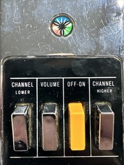 Zenith Space Command 4 Button TV Tele Remote Control Clicker Chrome MCM