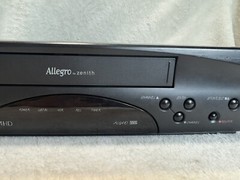 Zenith Allegro ALG410 4-Head Video Cassette Recorder VHS Player WORKS/NO REMOTE