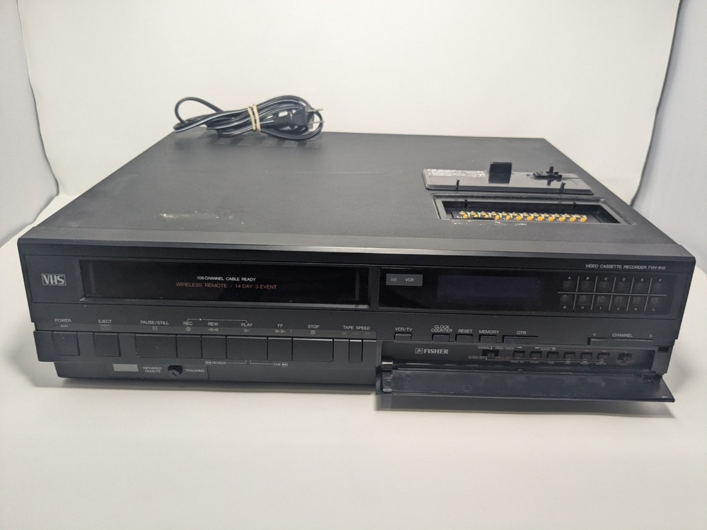 Fisher FVH-810 Studio Standard VHS VCR Player EXTREMELY RARE 80’s Cleaned Tested