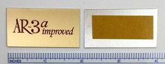 AR-3a improved Acoustic Research Speaker Badge Logo Emblem