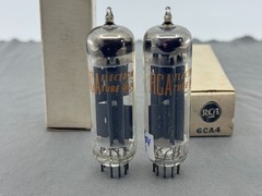 (2) RCA 6CA4 EZ81 Rectifiers Matched Codes 1960 Gray Plates Tests Strong TV-7U