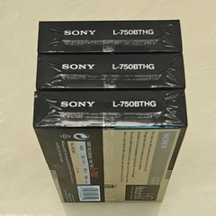 (3) Sony HG Betamax L-750 Video Cassette NEW Sealed