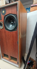 Vintage IMF TLS-50 Speakers Working. some Issues Please see pics/video England