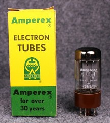 (1) NOS/NIB Amperex Bugle Boy 5AR4 GZ34 Brown Base Rectifier Tube ~ TESTS STRONG