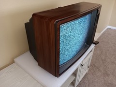 VTG WORKING Zenith CRT TV Space Command System 19″ RF Retro Gaming Faux Wood