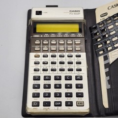 Vintage Casio FX-502P Scientific Programmable Calculator w/ Case Inserts Tested