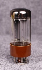 (1) NOS/NIB Amperex Bugle Boy 5AR4 GZ34 Brown Base Rectifier Tube ~ TESTS STRONG