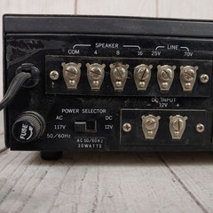 Calrad Solid State Amp Model 95-873 – Public Address Amplifier – TESTED WORKING