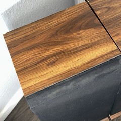 Vintage Fisher Wood Grain Floor Speakers 75w 8 Ohm – Model STV-860