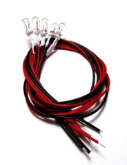 5 Wired Light Bulbs 8v 50ma 4mm Lamps for Pioneer SX Receivers