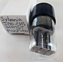 Sylvania JAN-CHS 6SN7GT Black Plate Tube 6SN7 – Tested & Guaranteed – Fast Ship