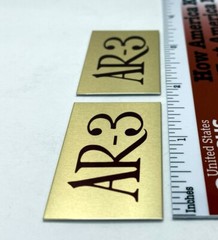 AR-3 Acoustic Research Speaker Badge Logo Emblem Pair Free Shipping