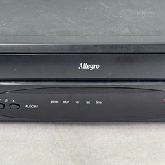Zenith Allegro ALGC201 VCR VHS Player Recorder Tested W/Composite Cables