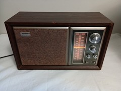 Vintage Sony ICF-9550W AM/FM Radio High Fidelity Sound Wood Case 1970’s Tested