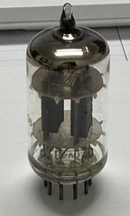 HIT-RAY HITACHI 12AU7A Tube Halo Getter Japan Matched @90/90 on B&K 606
