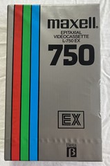 Maxell Epitaxial Videocassette Video Cassette L 750 Beta Max Blank Tape NEW