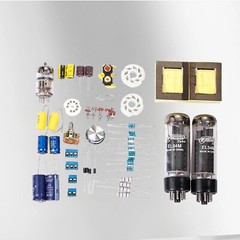 HiFi EL34 Vacuum Tube Amplifier Class A Single-ended Stereo Audio Amp DIY Kit