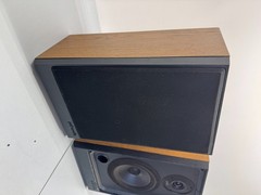 Polk Audio S4 Bookshelf Speakers HiFi Stereo Vintage Home Audio Black Left Right