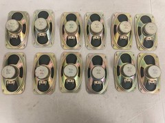 Lot of 12 SK 74-2B 1Ω Alnico Speakers for Reel-to-Reel Recorder Parts