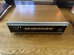 Realistic TM-90 Solid State AM FM Stereo Tuner Vintage Wood Wooden Case Japan