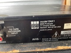 DAK-1 Stereo Sliding/Variable Noise Reduction for Cassette and FM by DBX SNR-1