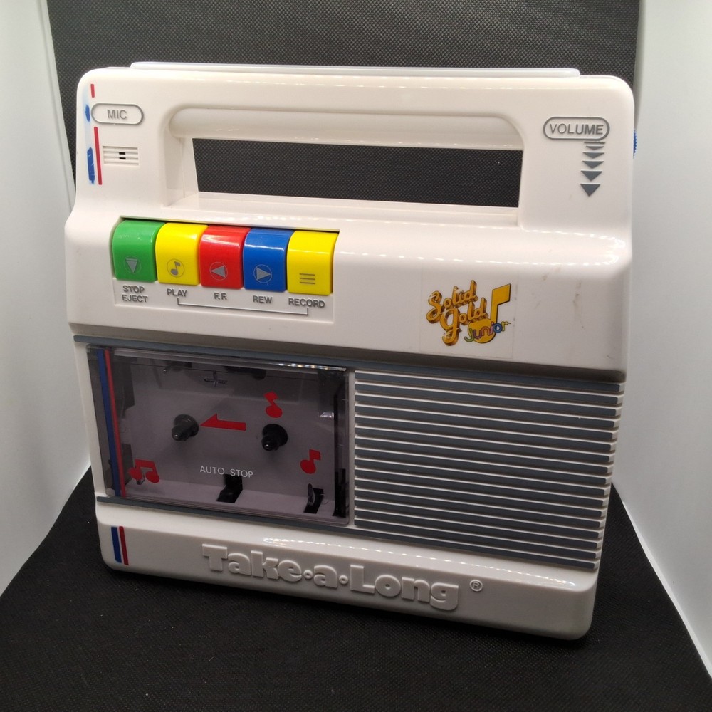 Vintage Take-a-Long Portable Cassette Player Recorder 1991 Tested And Working