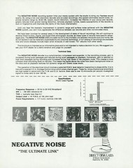 1970’s Direct Disk Lab Negative Noise DBX Recording System Album Record Brochure