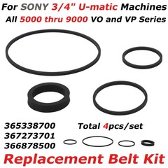 For Vintage SONY Replacement Belt Kit for U-matic 3/4″ VO-9850 VO-5800 VO-5850