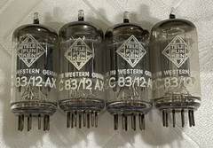 Four (4) Telefunken ECC83 12AX7 Audio Tubes Matched Date Codes Test Same