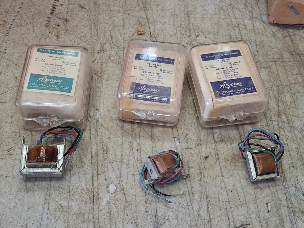 3 qty. NOS Argonne Transistor Transformer AR-100 AR-104 AR-124