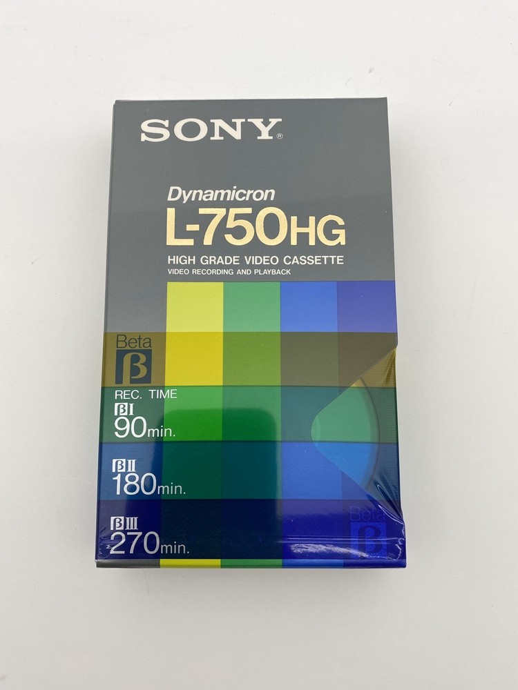 Sony L-750HG Dynamicron High Grade Beta Cassette – Brand new sealed