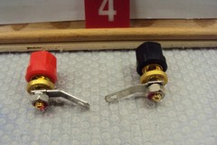 POLK AUDIO RT35 Red & Black Speaker Input Terminals. Tested