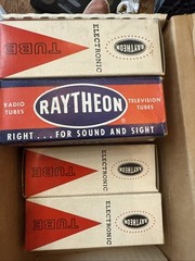 Lot Of 3: Raytheon NOS 6BY5GA Vacuum Tube T25