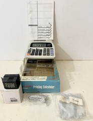 Aurora PR-100B 10-Digit Big Number LCD Screen AC/DC Portable Printing Calculator