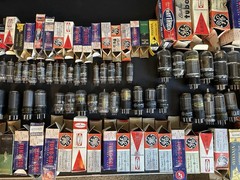 43 Vintage Vacuum Tube Lot RCA GE Raytheon Sylvania Tung-Sol Untested Used