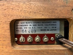 Vintage Muntz Stereo HW-1A 4-Track Tape Player Home Deck Tested Motor Runs AS-IS