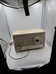 RCA Victor RGA12Y AM Tube Radio 1950s White Plastic 5-Tube Parts And Repair