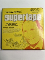 Vintage Realistic Supertape 900 Feet 5” Reel To Reel Tape