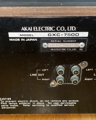 Vintage Akai GXC-750D Stereo Cassette Deck Turns On Parts Only AS IS Japan