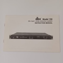 DBX Model 150 Vtg Instructions Manual